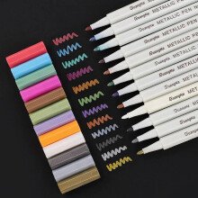 Metallic Marker Pen Medium Point 12 Colors