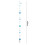 Tropical Leaf Garland Star Circle Teal 10ft 2