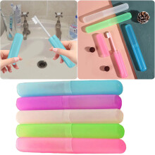 Toothbrush Case Portable Dust-Proof Plastic 5 Pcs
