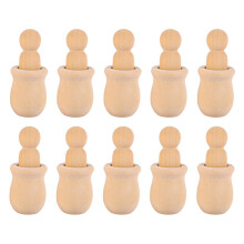Wooden Peg People Nesting Set 10 Pieces