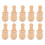 Wooden Peg People Nesting Set 10 Pieces 1
