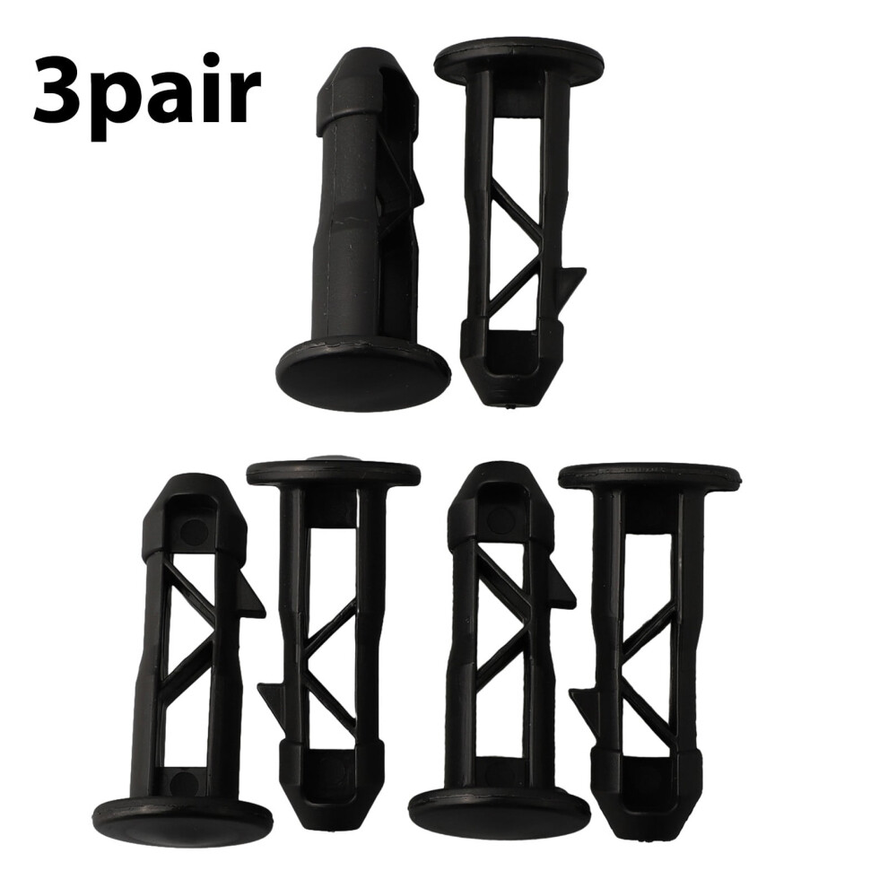 Black Plastic Wheelie Bin Lid Hinge Pins 67Mm X 31Mm 9306268749141