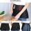 Homerr black polyester half apron with large pockets and 6