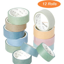 Colored Masking Tape 0.59" x 3M 12 Rolls