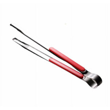 Red Stainless Steel Ice and Food Tongs with Silicone