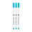 Water-Soluble Fabric Marker Pen 3 pcs blue 1