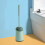 Silikon-Toilettenbürsten-Set mit langem Griff und Halterung 1