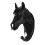 Κρεμάστρα τοίχου Horse Head από ρητίνη βαρέως τύπου, μαύρο 1