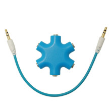 Audio Splitter Jack 3.5mm Snowflake Shape 5-Way