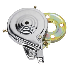 Steel rear drum brake assembly 90 mm silver