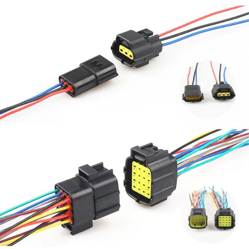 Waterproof Electrical Car Plug Connector 3-16 Pin