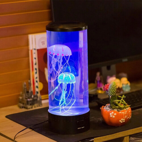 Lampe de nuit LED méduse pour aquarium 0,4 pouce