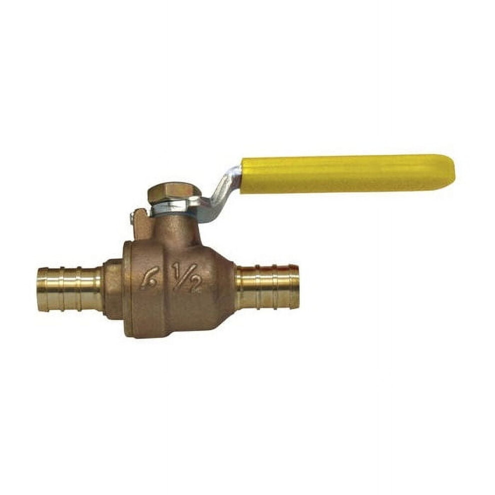 Brass Pex-B Inline Ball Valve 1/2 Inch Straight 9107258273130