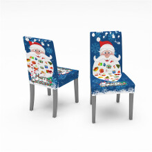 Christmas chair cover with elastic fit for dining table