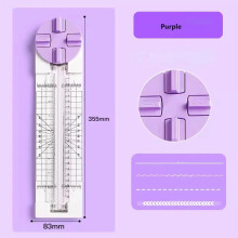 Paper Cutter and Creaser Machine Purple 4-in-1