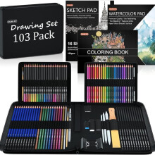 Sketching and Drawing Art Set with Colored Pencils, Sketch