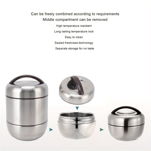 XTMPMY insulated stainless steel bento box 4-layer 2