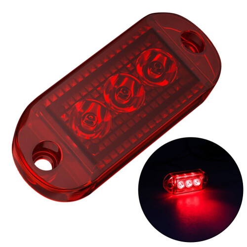 LED-sivuvalo punainen/valkoinen 12V/24V