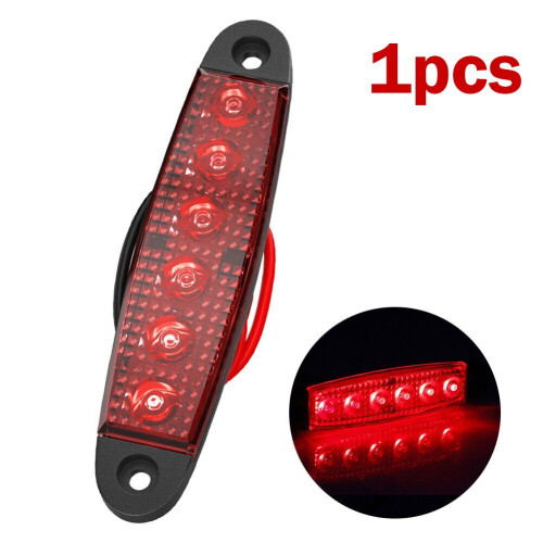 LIKEM Sivumerkkivalo 6LED Punainen 12V/24V