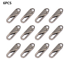 Zipper Pull Replacement Kit Metal Slider Tabs 12 Pieces