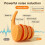 Silicone Sleep Ear Plugs Noise Reducing Waterproof Orange 4