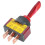 Interruptor basculante SPST iluminado en rojo de 12 V CC 1