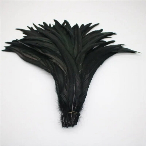 Naturlige hanehalefjer sorte 25-30 cm 50 stk