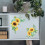 Sunflower wall sticker waterproof kitchen decor 6