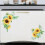 Sunflower wall sticker waterproof kitchen decor 7