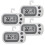Digital Refrigerator Thermometer Black 2 Pack 1