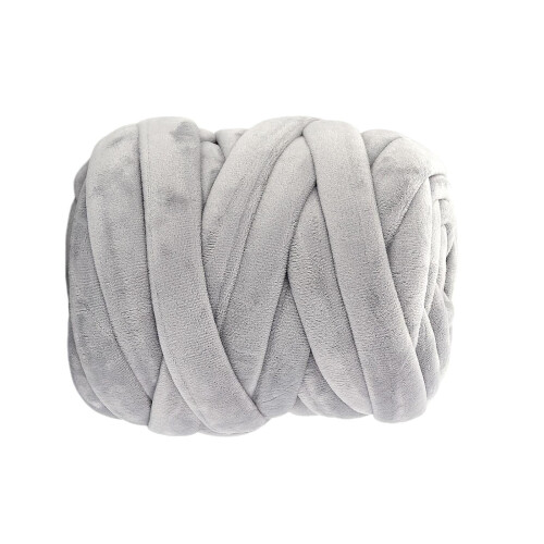Light Gray Chunky Tube Yarn 250g 1