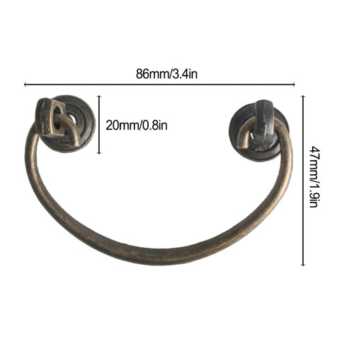 KDJ Vintage Retro Handle Easy Install 1 Pack 2