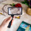 Handheld Magnifying Glass 3X Rectangular Large Lens 5