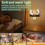 Ghost Roasting Marshmallows LED Night Light Pumpkin 5