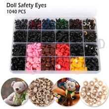 Harupink plastic safety eyes and noses 1040 pcs assorted