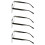 Reading Glasses Matte Translucent Lightweight 3 Pairs 3
