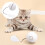 LED Cat Toy Ball Automatic USB Charging White 5