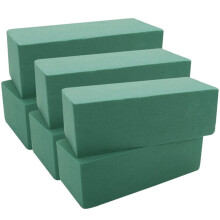 Floral Foam Blocks Green Wet/Dry 6 pcs