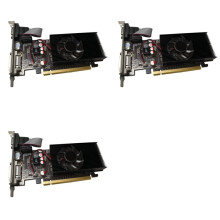 3X GT210 1GB DDR2 64Bit Card PCIE 2.0 GPU -Compatible DVI VGA Desktop Video Card