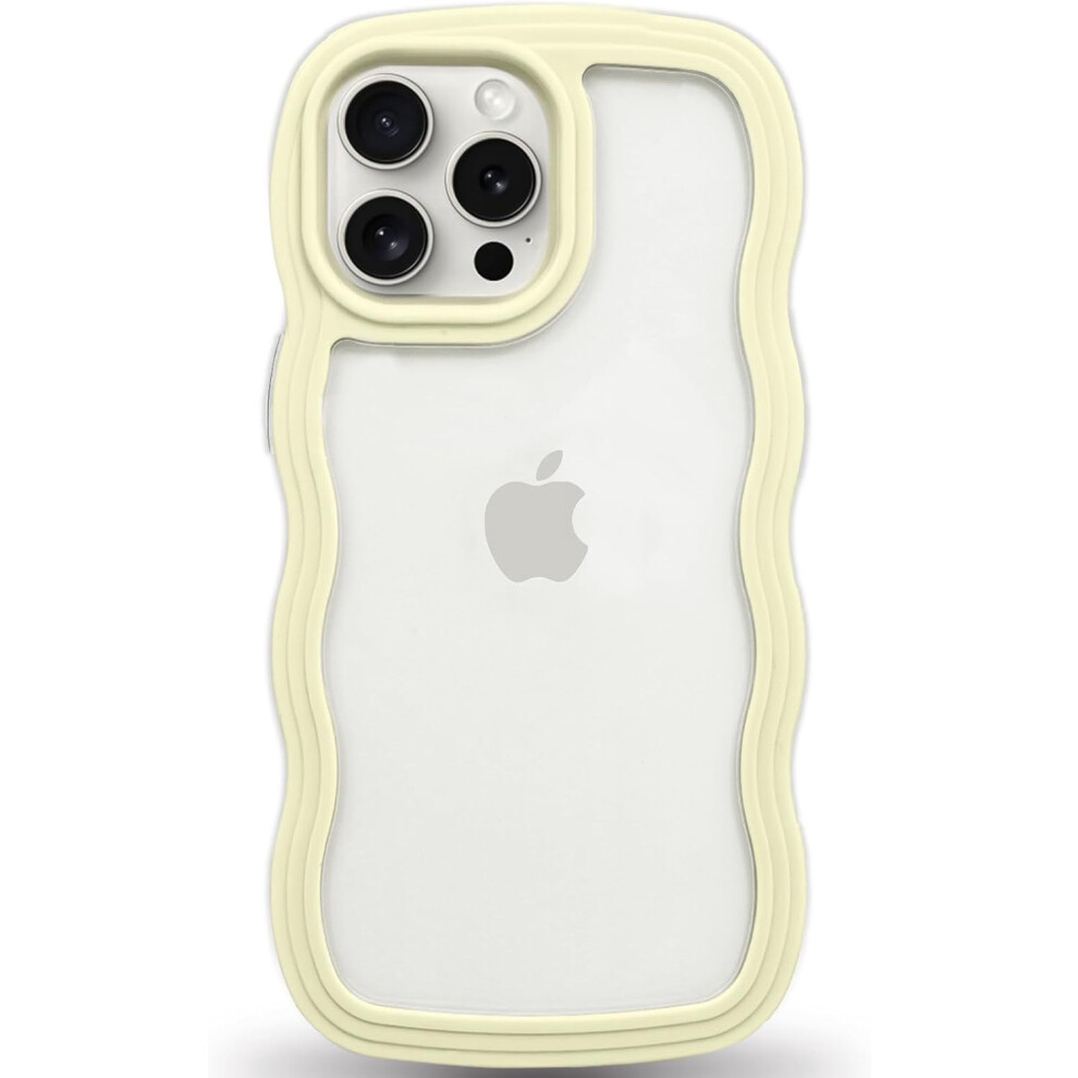 Iphone 15 Pro Max Case Wavy Edge Clear Tpu Bumper 9107258793812