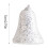 Christmas Bells Pendant 7 cm White Silver 3