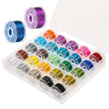 Metallic Embroidery Thread 25 Rolls