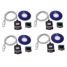 4X USB 2.0 to RS485 -485 RS422 -422 DB9 COM Serial Port Device Converter Adapter Cable, Prolific PL2303