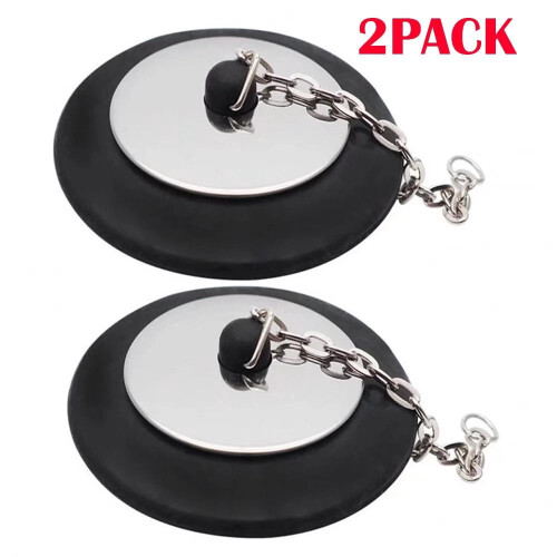 Drain Protector for Kitchen Sink and Tub with Chain 2 Pack
