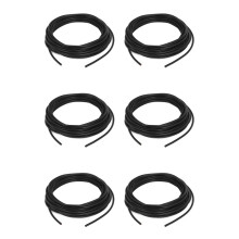 6X RG174 Antenna Coaxial Cable WiFi Router Connector Cord 5M Long Black