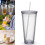 Clear Double-Wall Plastic Tumbler 480ml 3