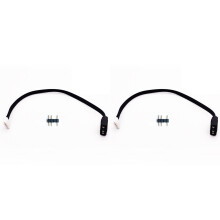 2X Ventilatoradapterkabel 4-Pins Naar 5V ARGB 3-Pins Converterkabel 5V 3-Pins Naar 4-Pins voor Coolmoon Ventilatorcontrolleradapterconnector