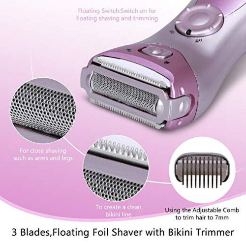 Women's Electric Razor Wet Dry Portable Bikini Trimmer 2
