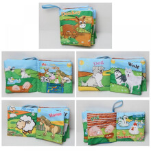 Soft Cloth Book Set for Babies Sensory Crinkle 6 Books
