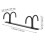 Mug Hooks Under Cabinet Black 3-Set 2